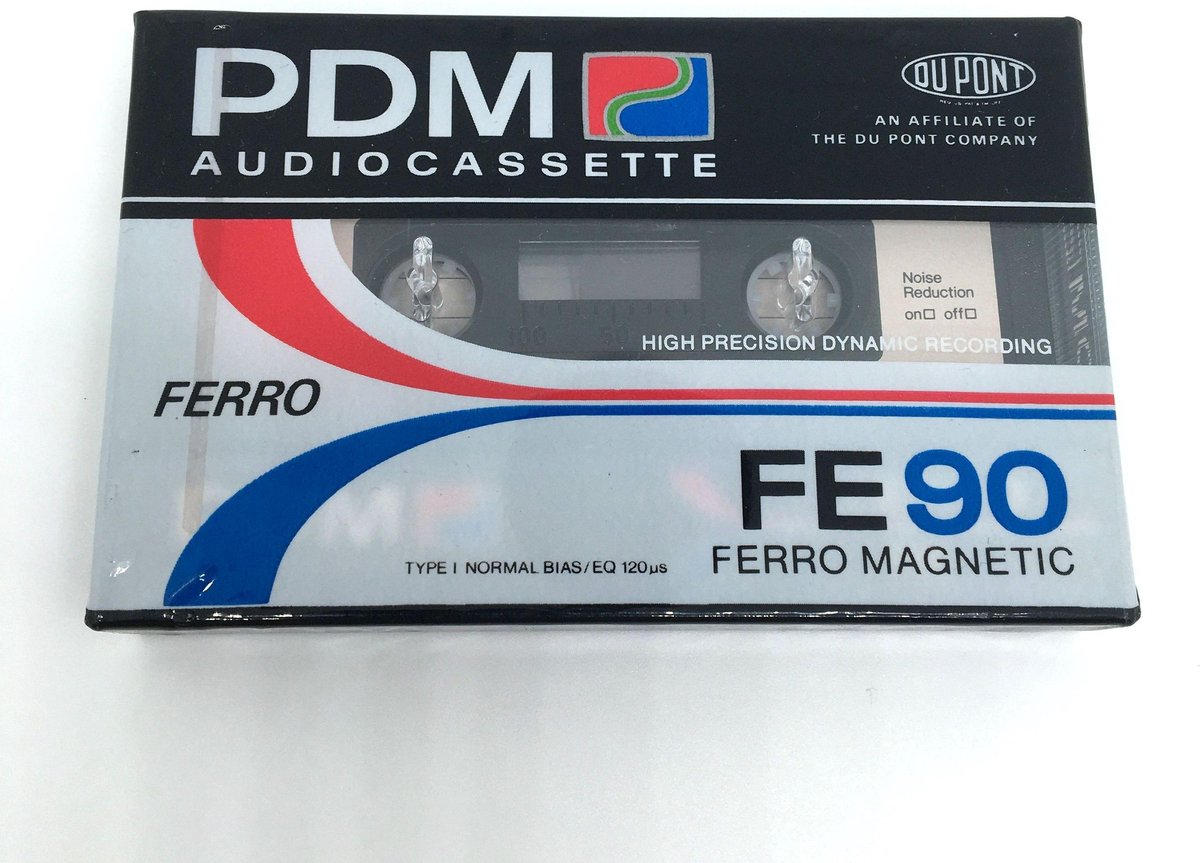 Audio Cassettebandje PDM Ferro FE-90 Type I / jaar 1987-89 /  Uiterst geschikt voor alle opnamedoeleinden / Sealed Blanco Cassettebandje / Cassettedeck / Walkman / PDM cassettebandje.