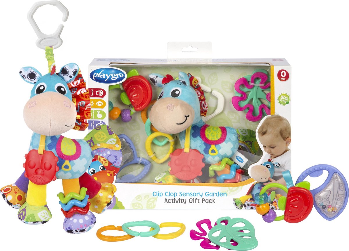 Playgro Geschenkset Clip Clop Sensory Garden Activity Gift Pack