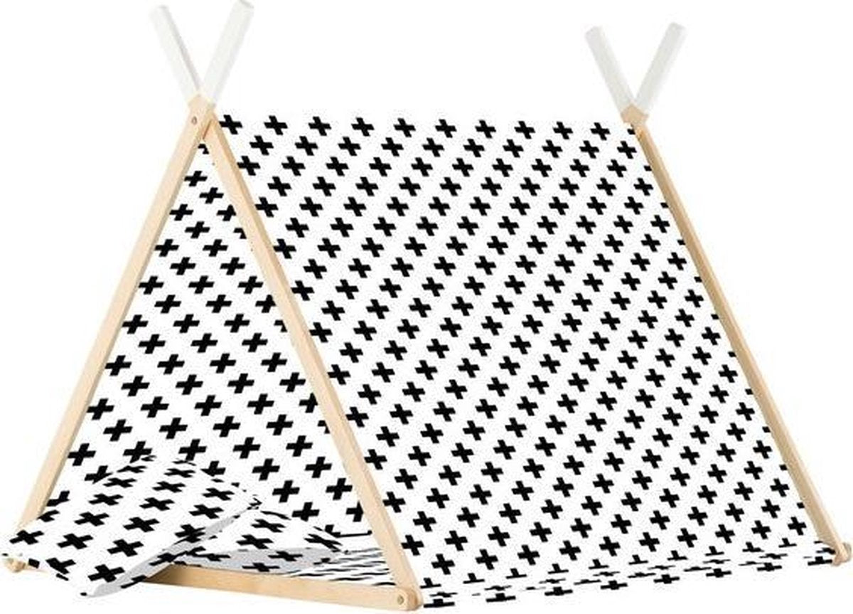 Speeltent – Kinderspeeltent – kindertent – Speelhuis - Tent – Kledingrek - Handgemaakt - Kruis