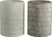 J-Line Windlicht Streep Glas Grijs Large Assortiment Van 2