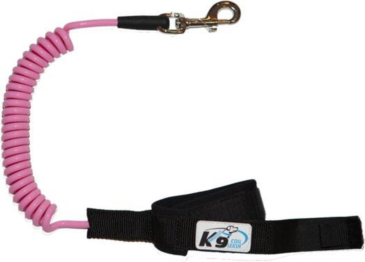 RelaxPets - Hondenriem - K9COIL - Roze - Tot 75 kilo - Onverwoestbaar - Veertechniek