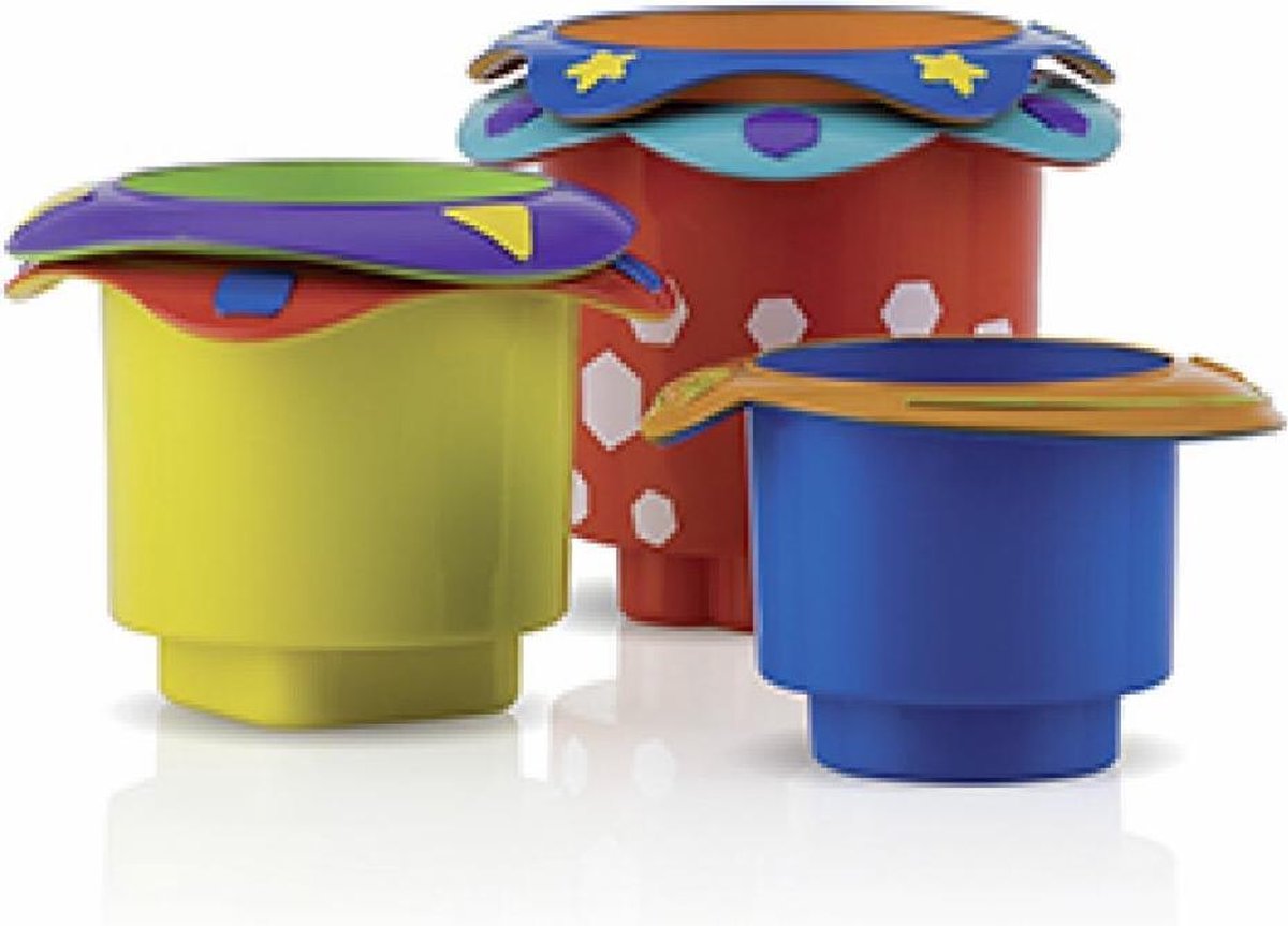 Nûby - Badspeelgoed - Stapelbekers - 6m+