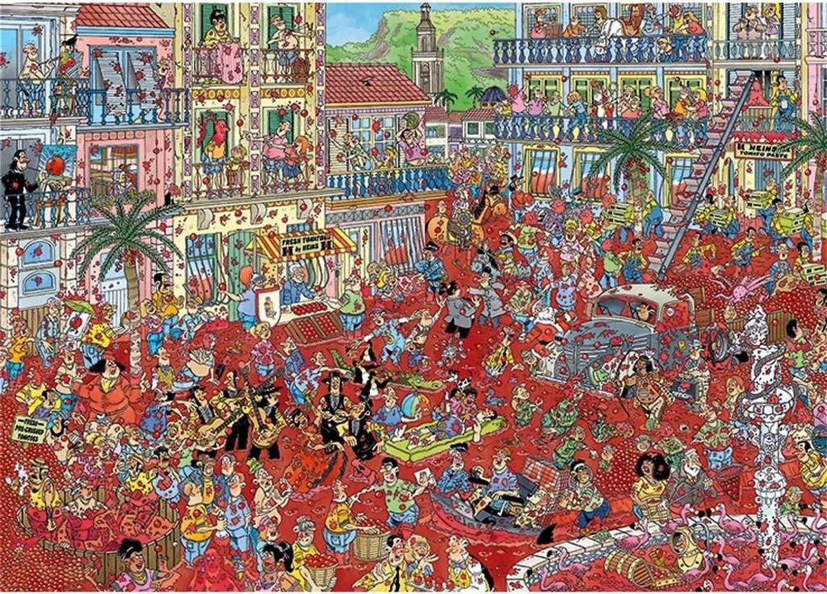 Jumbo Puzzel Jan Van Haasteren La Tomatina 1000 Stukjes