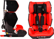 Blij'r Uniek autostoel I-size - 76cm - 150cm - ISOfix - RDW gekeurd - met slabbetje- Rood