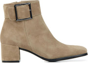 Mace Vrouwen Suède  Enkellaarsjes / Laarzen / Damesschoenen M1094 - Beige - maat 37