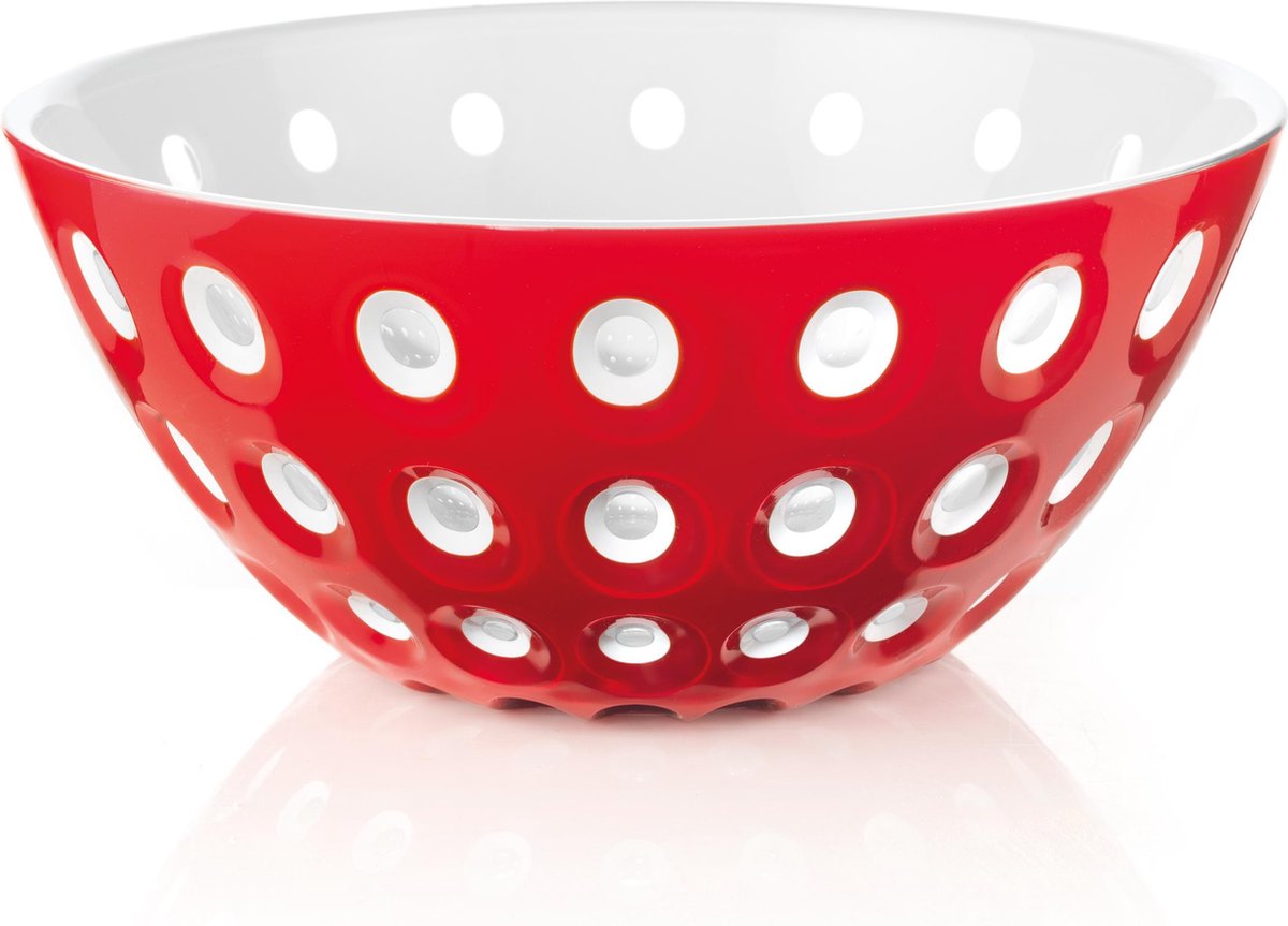 Guzzini Le Murrine Schaal rood/wit/transparant - �0mm