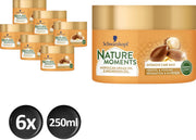 Schwarzkopf Nature Moments Argan Oil & Macadamia Oil Haarmasker - 250 ml  - 6 stuks - Voordeelverpakking