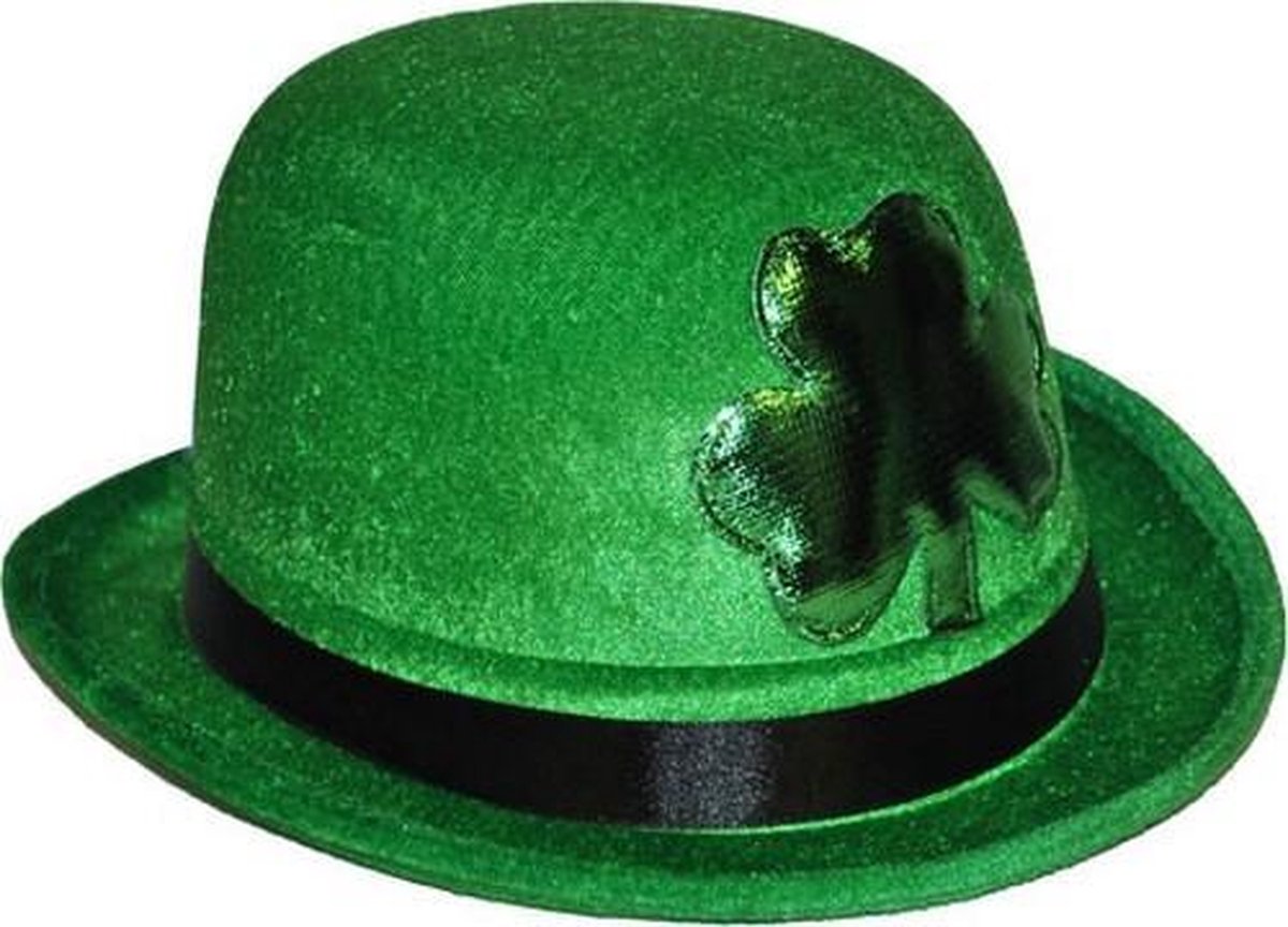 ESPA - Groene bolhoed met klaver St Patrick's Day - Hoeden > Chique hoeden
