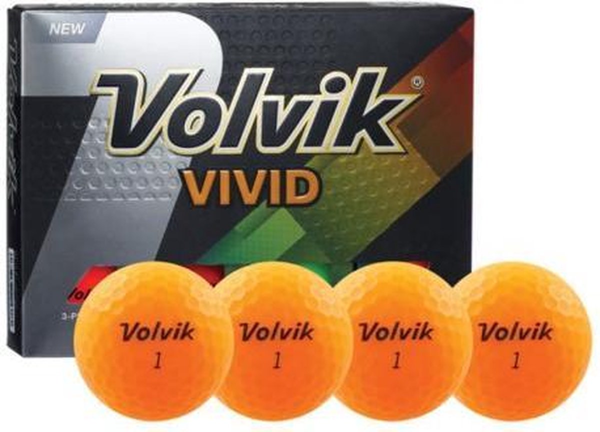 Volvik Vivid Golfballen Oranje