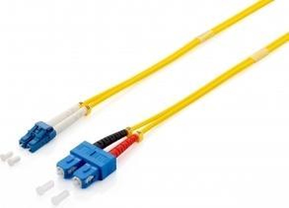 Equip 252231 Glasvezel kabel 1 m OS2 ST Geel