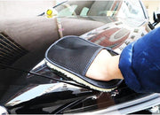Autopoetsen-Auto was handschoen-Auto Spons-Washand- Anti-kras Autoborstel-Auto Wassen-Schoonmaakspons- Zwart