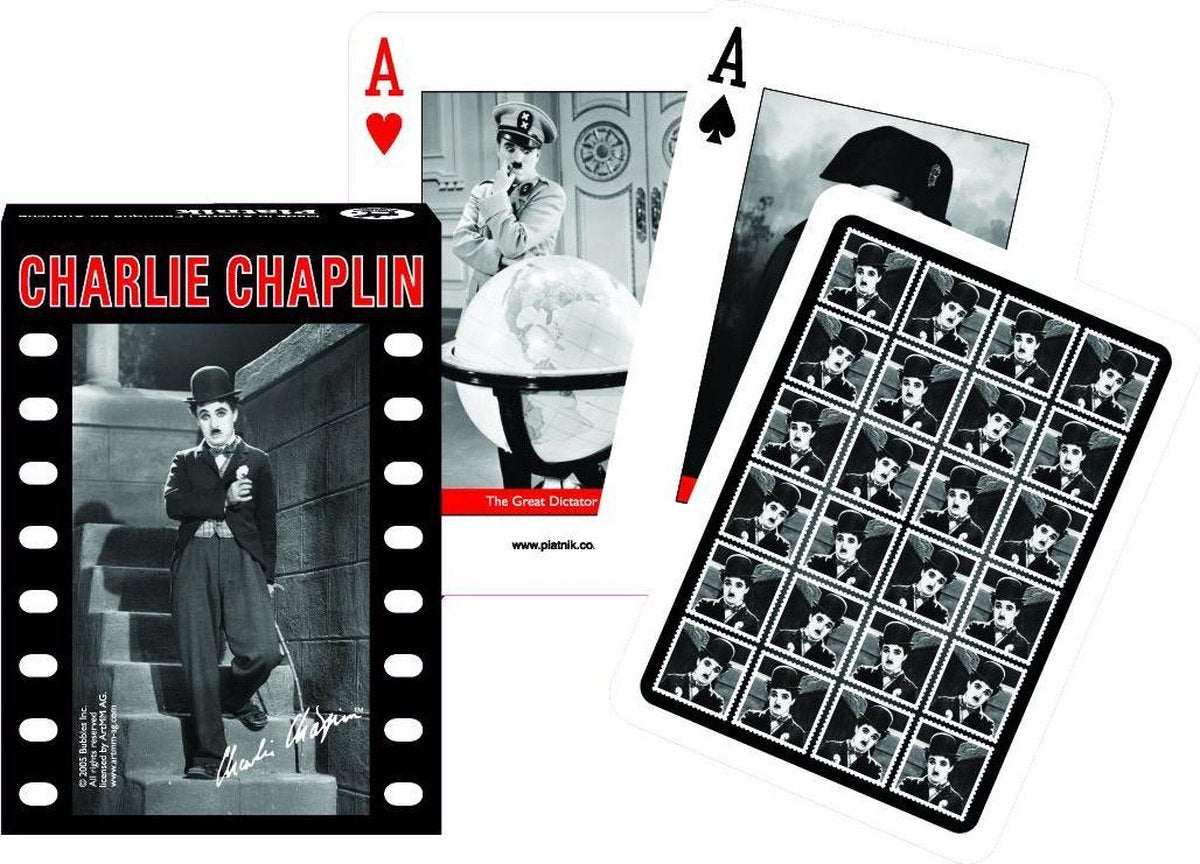 Charlie Chaplin Speelkaarten - Single Deck
