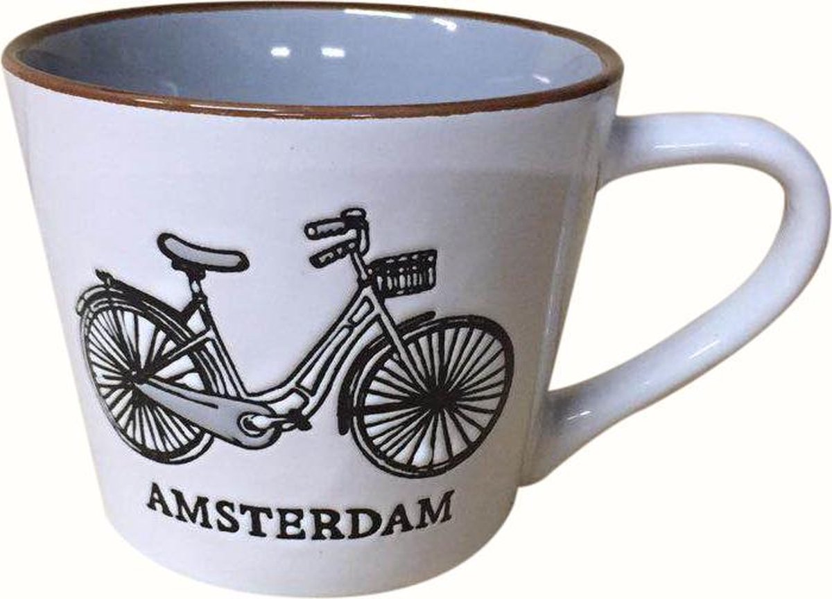 Memoriez Mok Fiets Amsterdam Mint - Set van 2