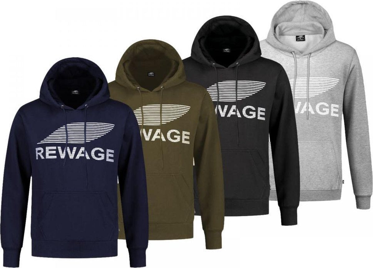 REWAGE Hoodies Premium Heavy Kwaliteit - Heren - Combipack - M