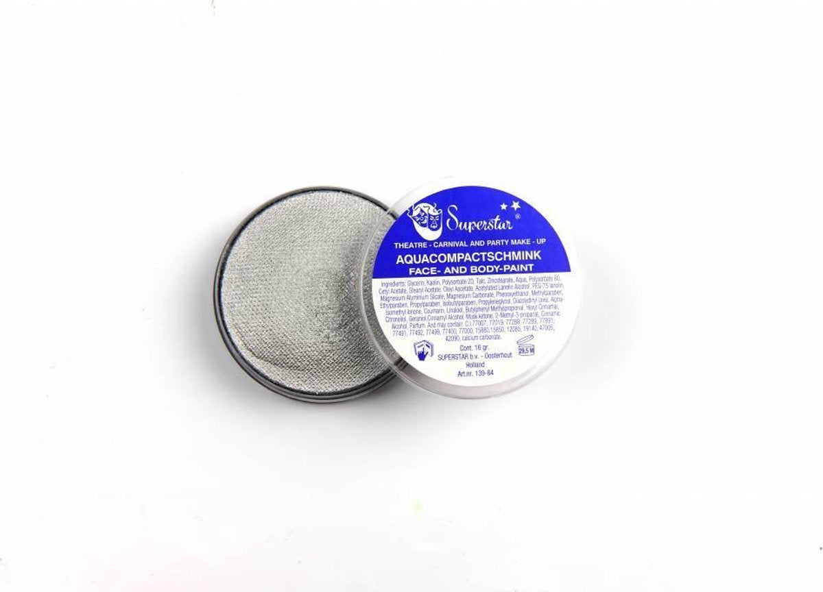Aqua facepaint 16gr zilver