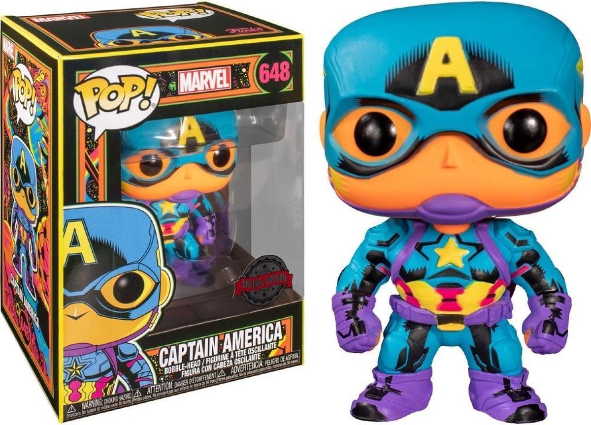 [Merchandise] Funko POP! Vinyl Marvel Black Light Captain