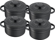 TEFAL Set van 4 Minis Ovenschalen gietijzeren steen Gagnaire Heritage - Rond - 10 cm - 0