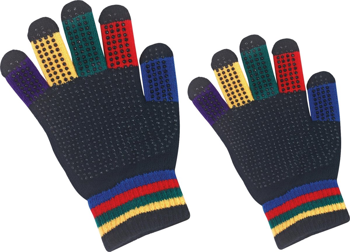 Hofman Rijhandschoen Magic Grippy regenboog kids