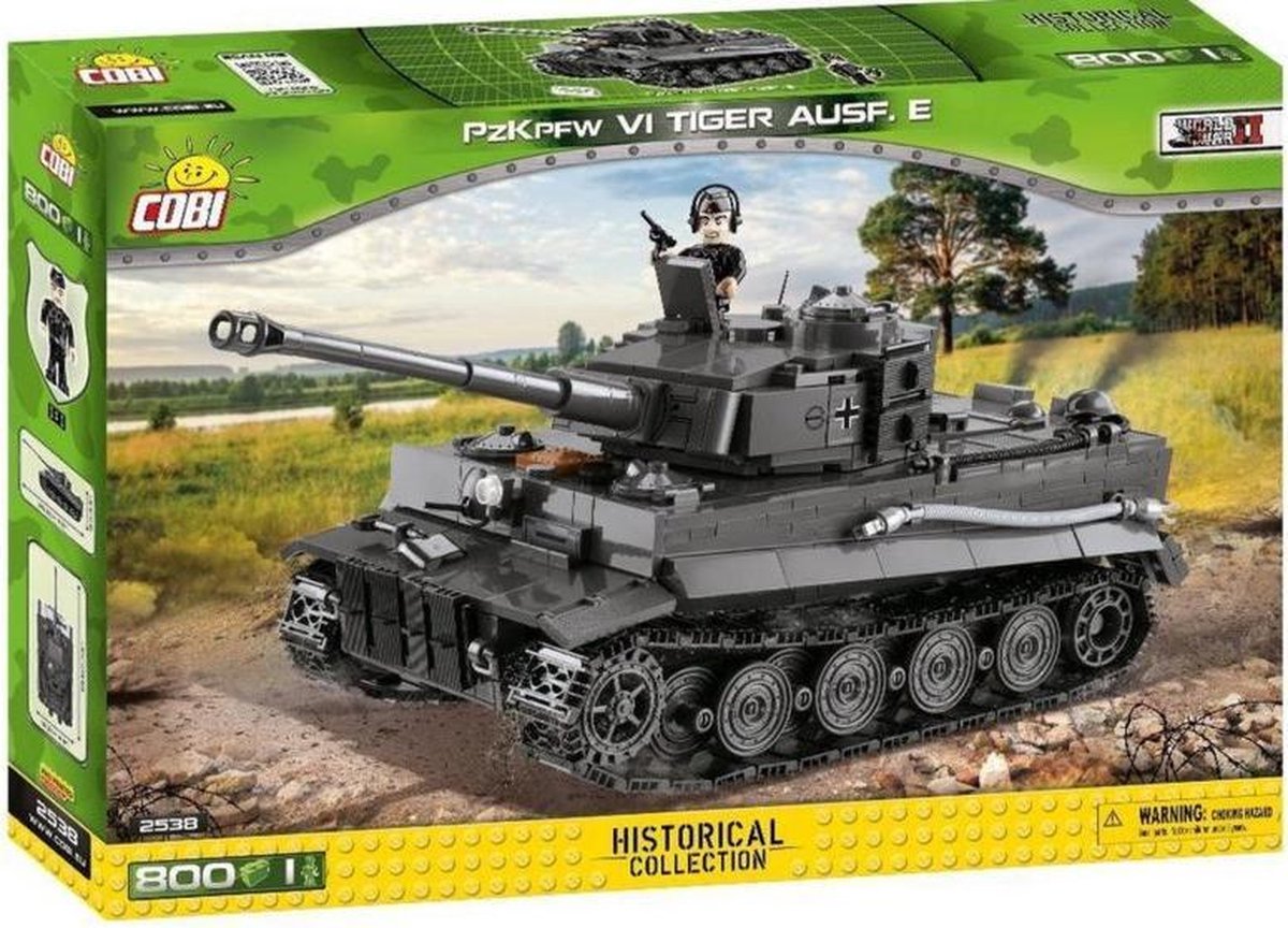 COBi Panzerkampfwagen VI Tiger Tank 2538 - Constructiespeelgoed - Bouwpakket - Modelbouw