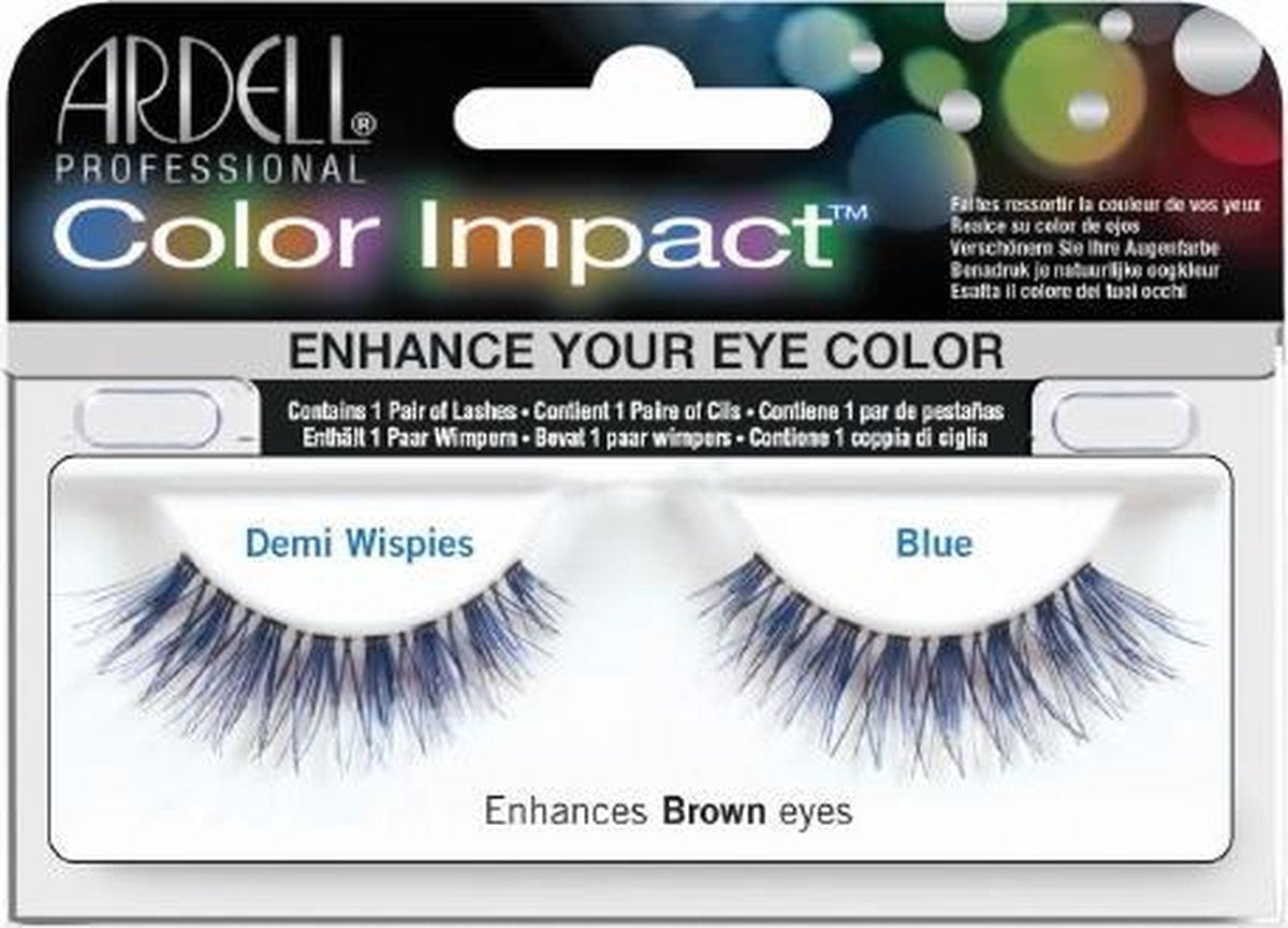 Ardell - Color Impact Lashes Demi Wispies - Blue