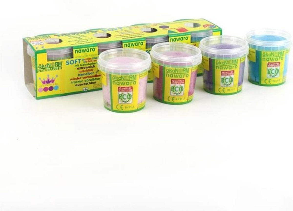 Oekonorm boetseerklei - 4 kleuren Princes