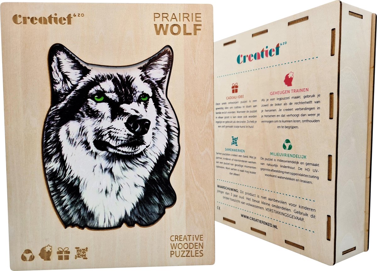 Coyote - Houten Puzzel Volwassenen - Jigsaw puzzels - A3 formaat