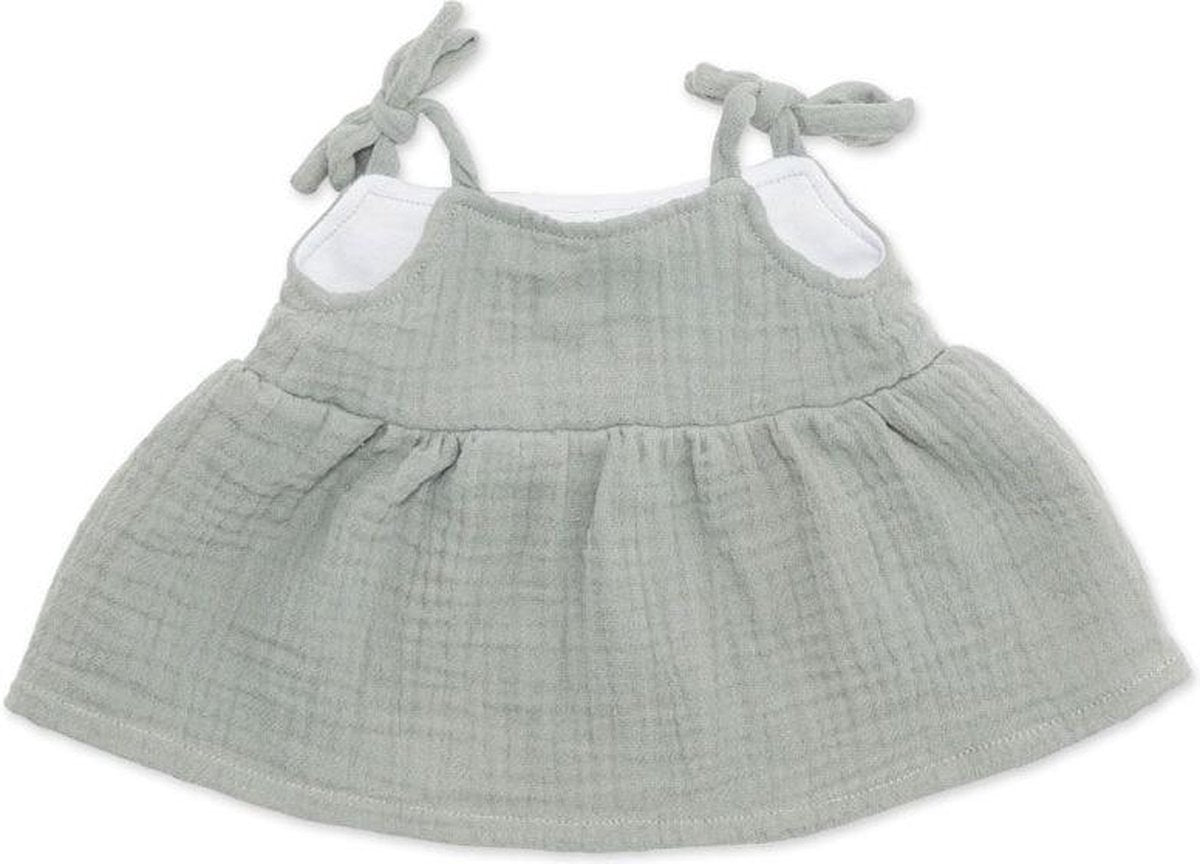 Spaghettibandjes jurk mint voor ByAstrup knuffelpoppen