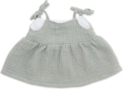 Spaghettibandjes jurk mint voor ByAstrup knuffelpoppen