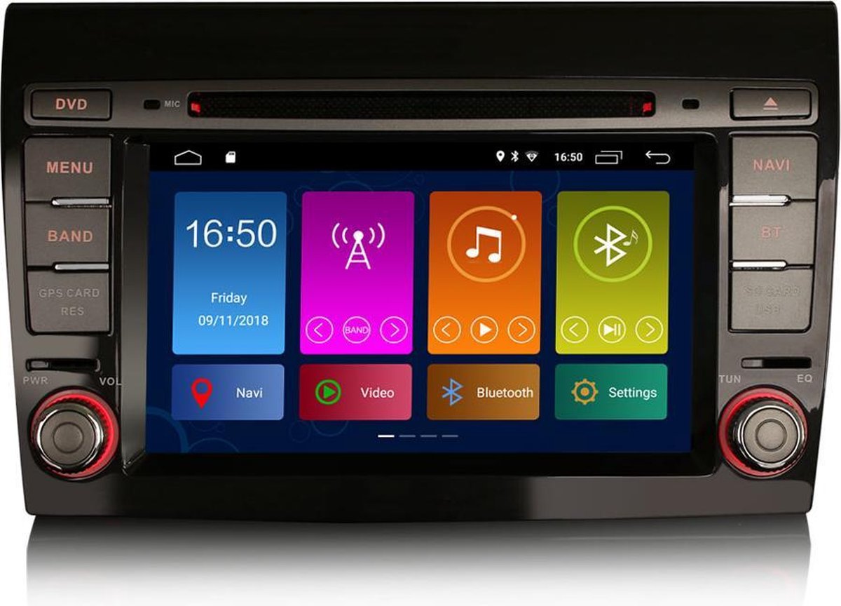 Autoradio met CarPlay voor Fiat Bravo | EU Navigatie | Android 10