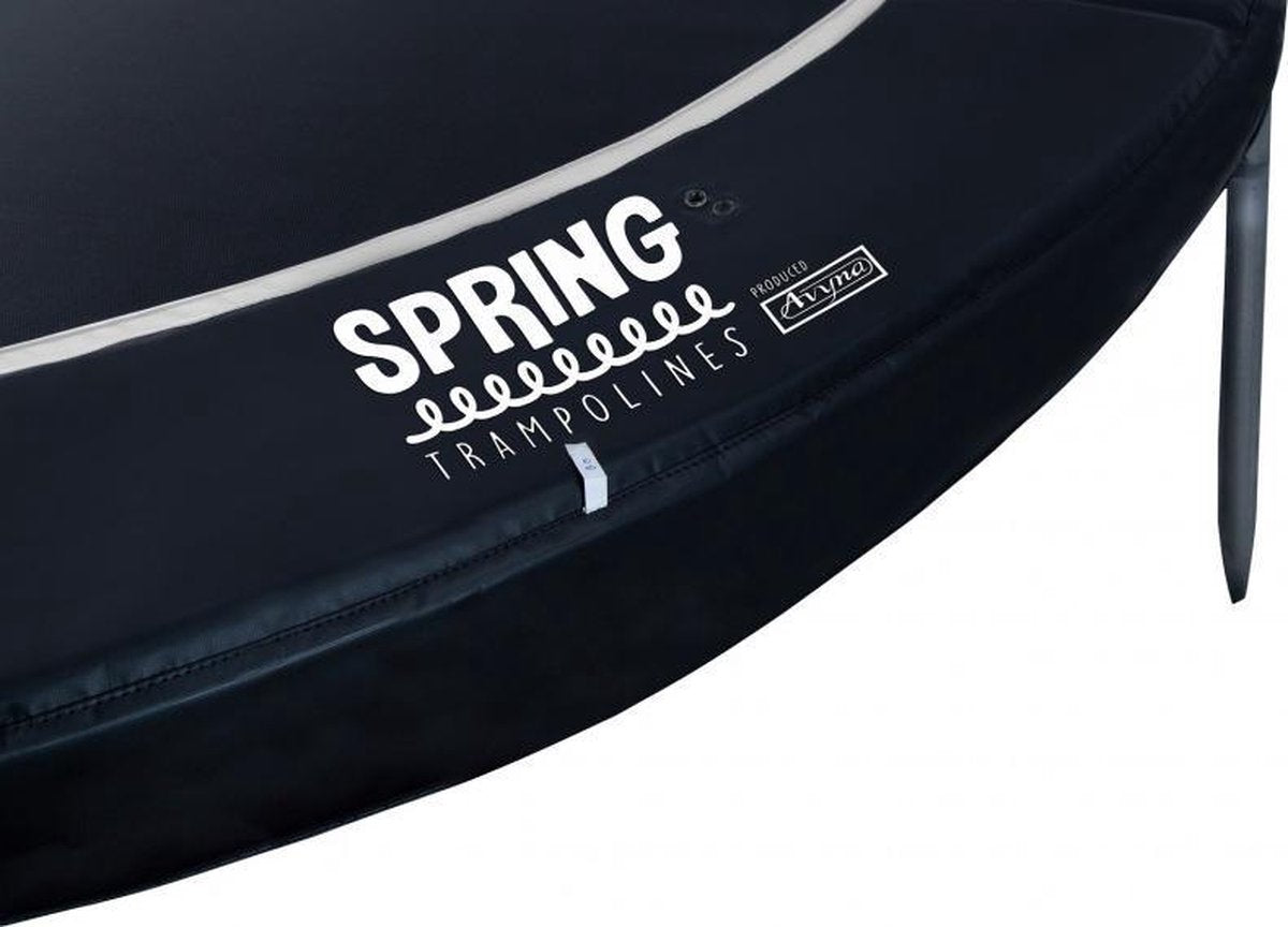 SPRING Universele Beschermrand 330 cm  Heavy Duty voor trampoline Ø (11ft) - Zwart - Black Edition