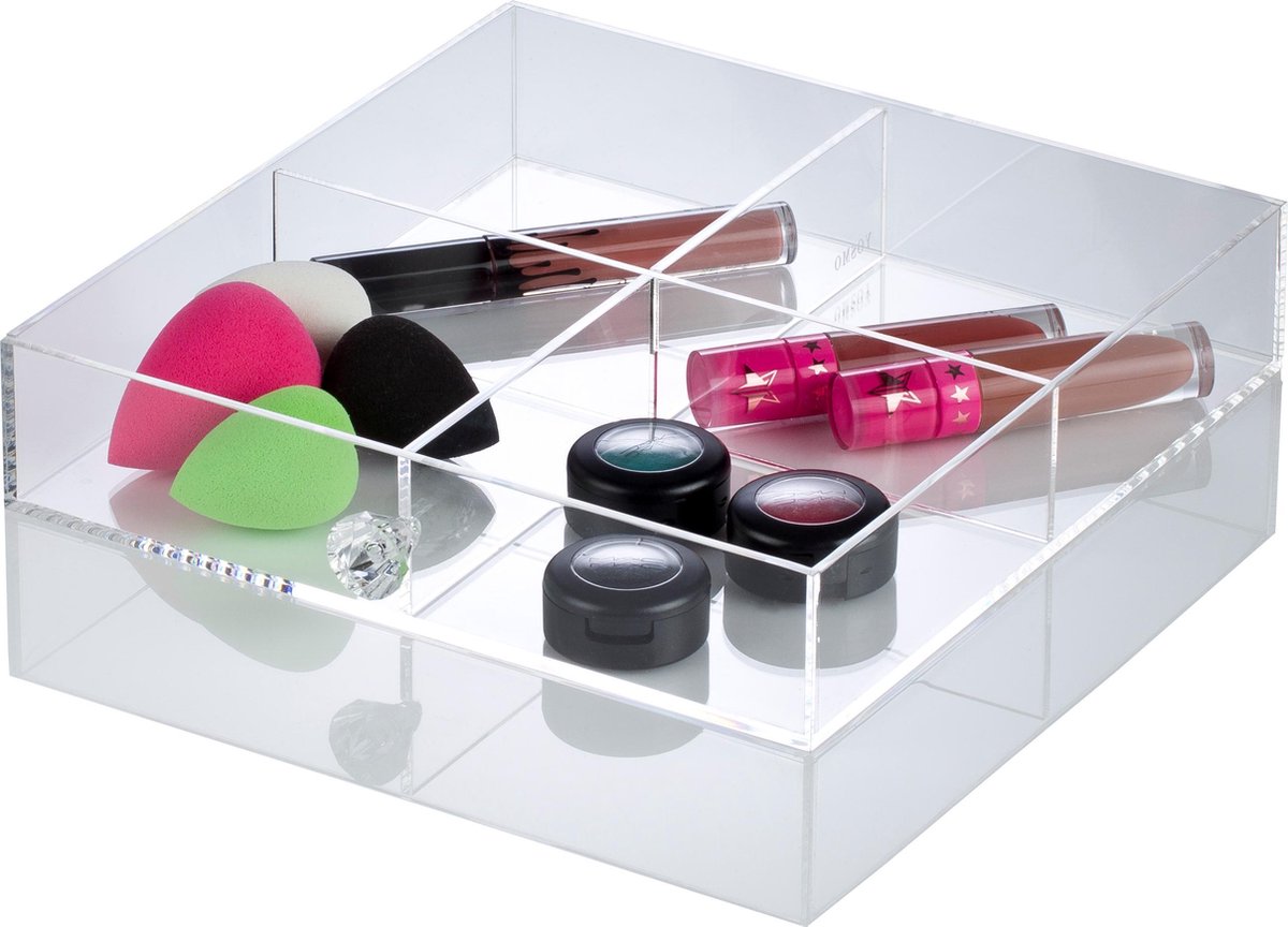 YOSMO Divider – Make up organizer – 4 vakken voor de YOSMO Block en YOSMO Qube Make up organizer