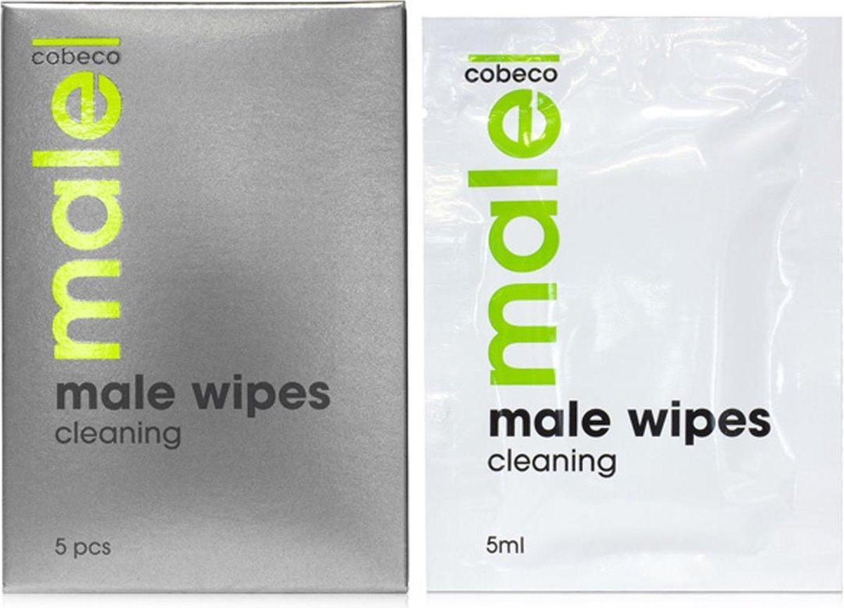 MALE Wipes Intieme Reinigingsdoekjes voor mannen  (voor na de sex) - 5 stuks