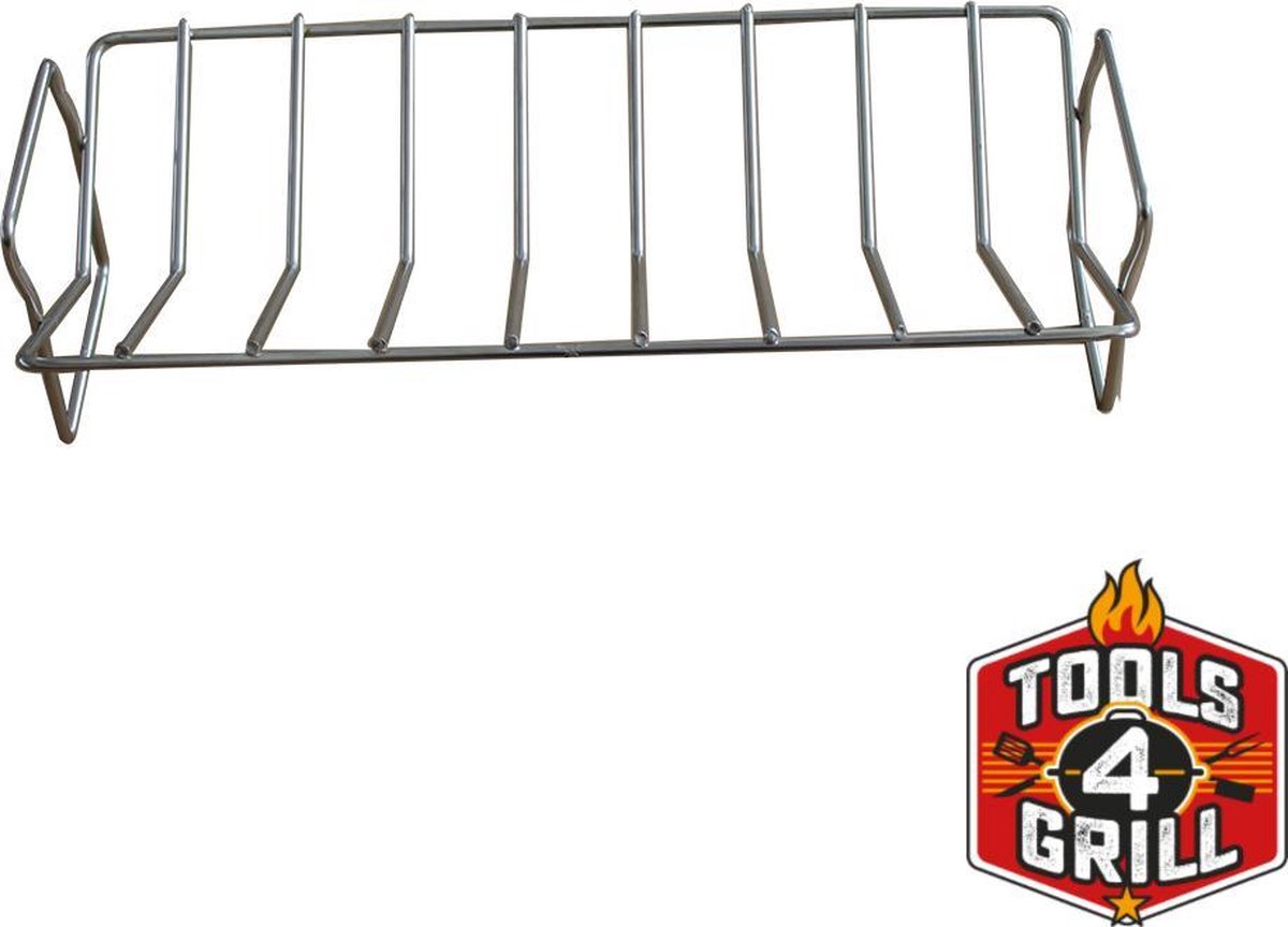 Tools4grill RVS Ribrack - rib rack - 40 cm x 17