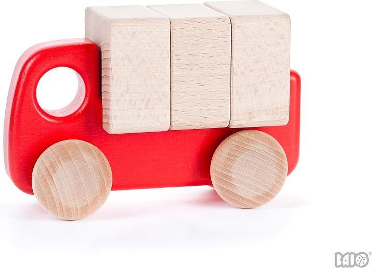 Bajo Kleine Vrachtwagen met blokken Rood