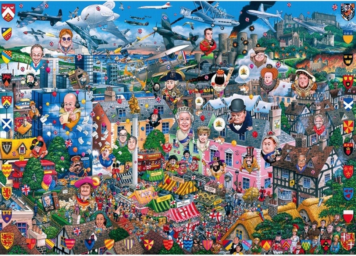 Gibsons puzzel I Love Great Britain - 1000 stukjes