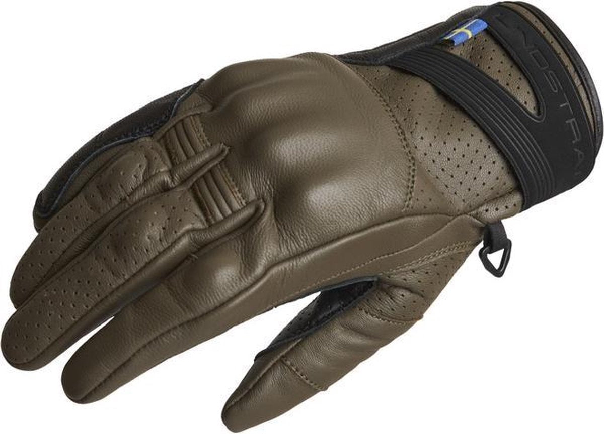 Lindstrands motorhandschoenen Holarna Military groen 11
