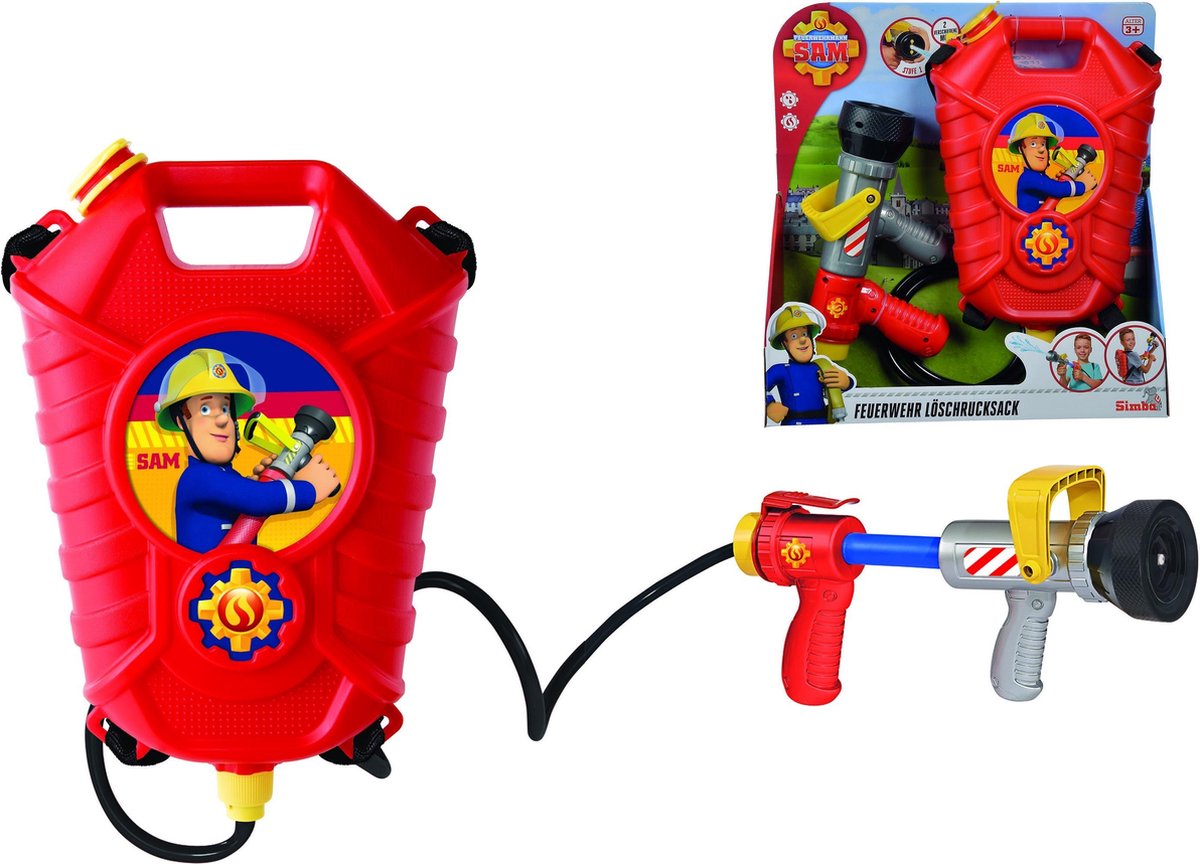 Simba Sam Fireman Tank Backpack Blaster