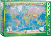 Puzzel 1000 stukjes-Map of the world(1000)