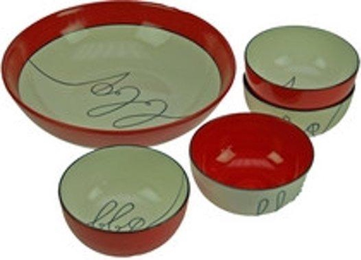 BBQ barbecue schalen set 5 delig