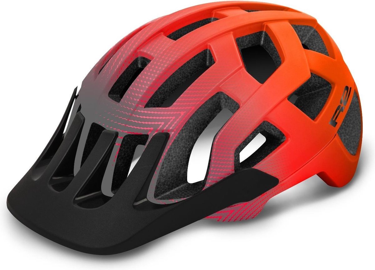 R2 Fargo Fietshelm Rood/Zwart