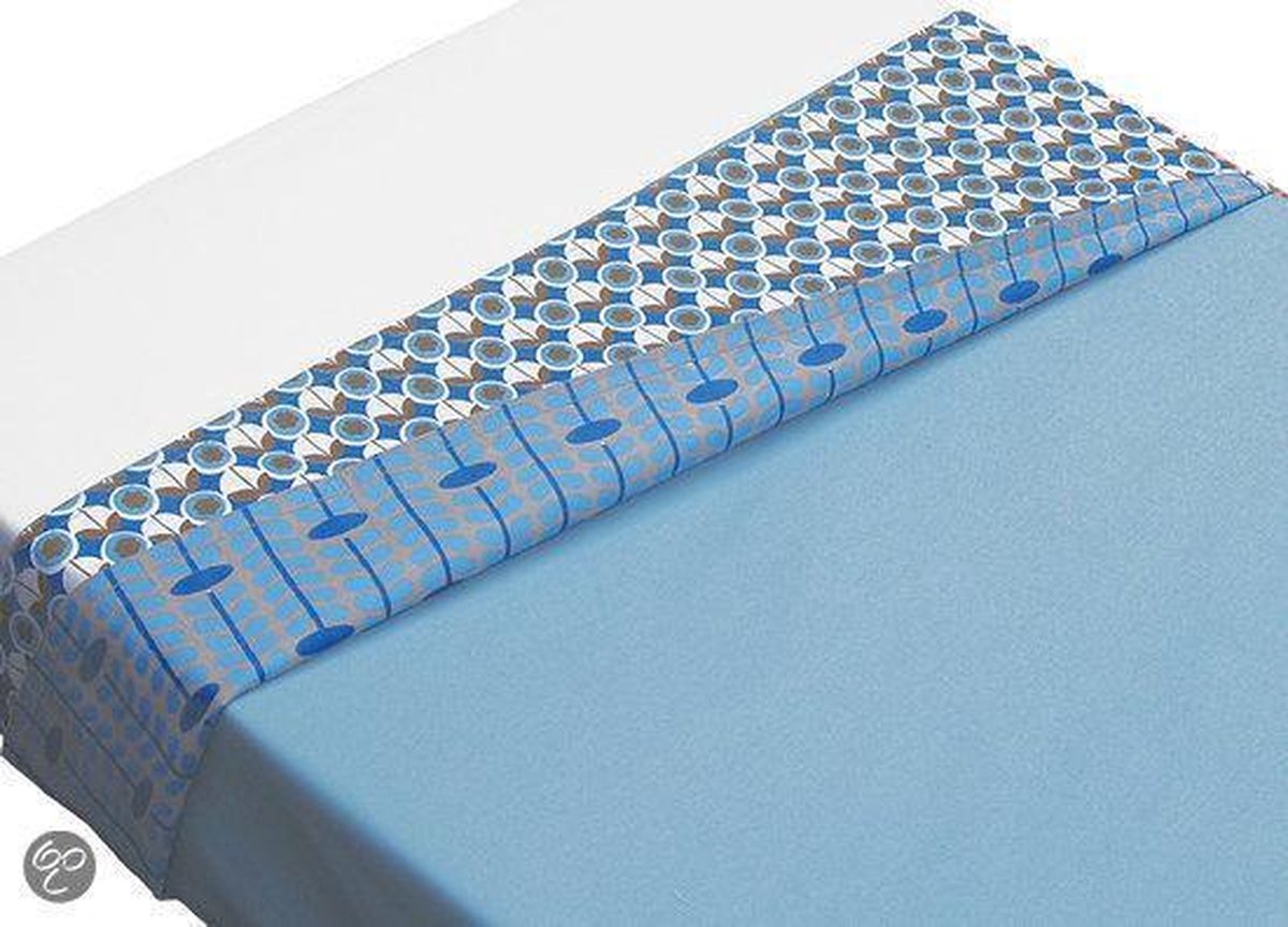 Taftan - Lakentje retro - 120 x 150 cm - blauw