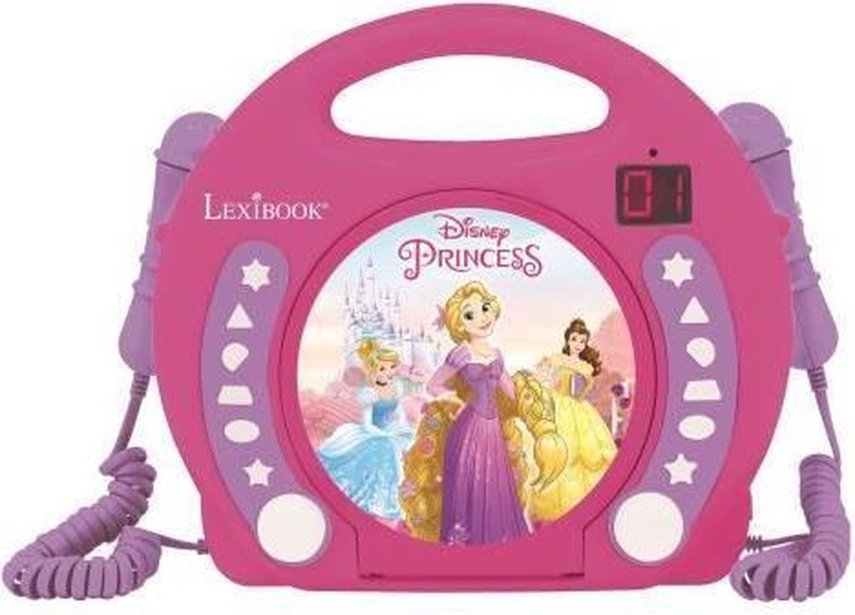 Lexibook Disney Princess - CD player with microphones - Roze