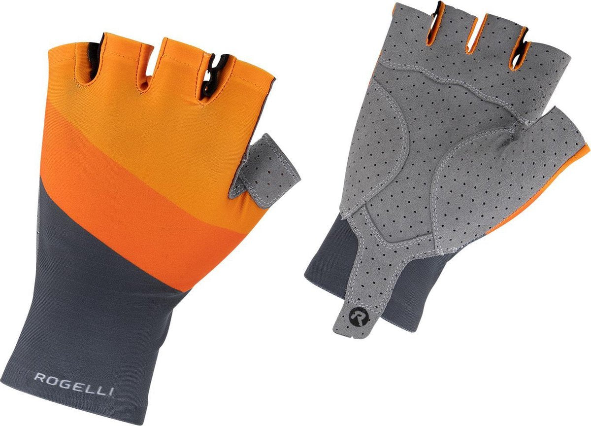 Rogelli Wielerhandschoen Kai Blau/Oranje 2XL