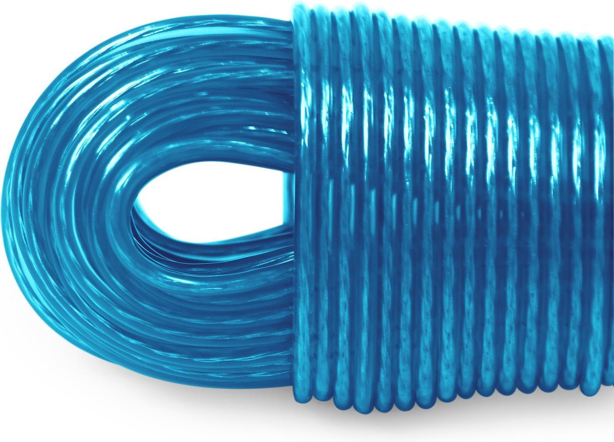 LaundrySpecialist® Waslijn 50 meter met stalen kern - Blauw