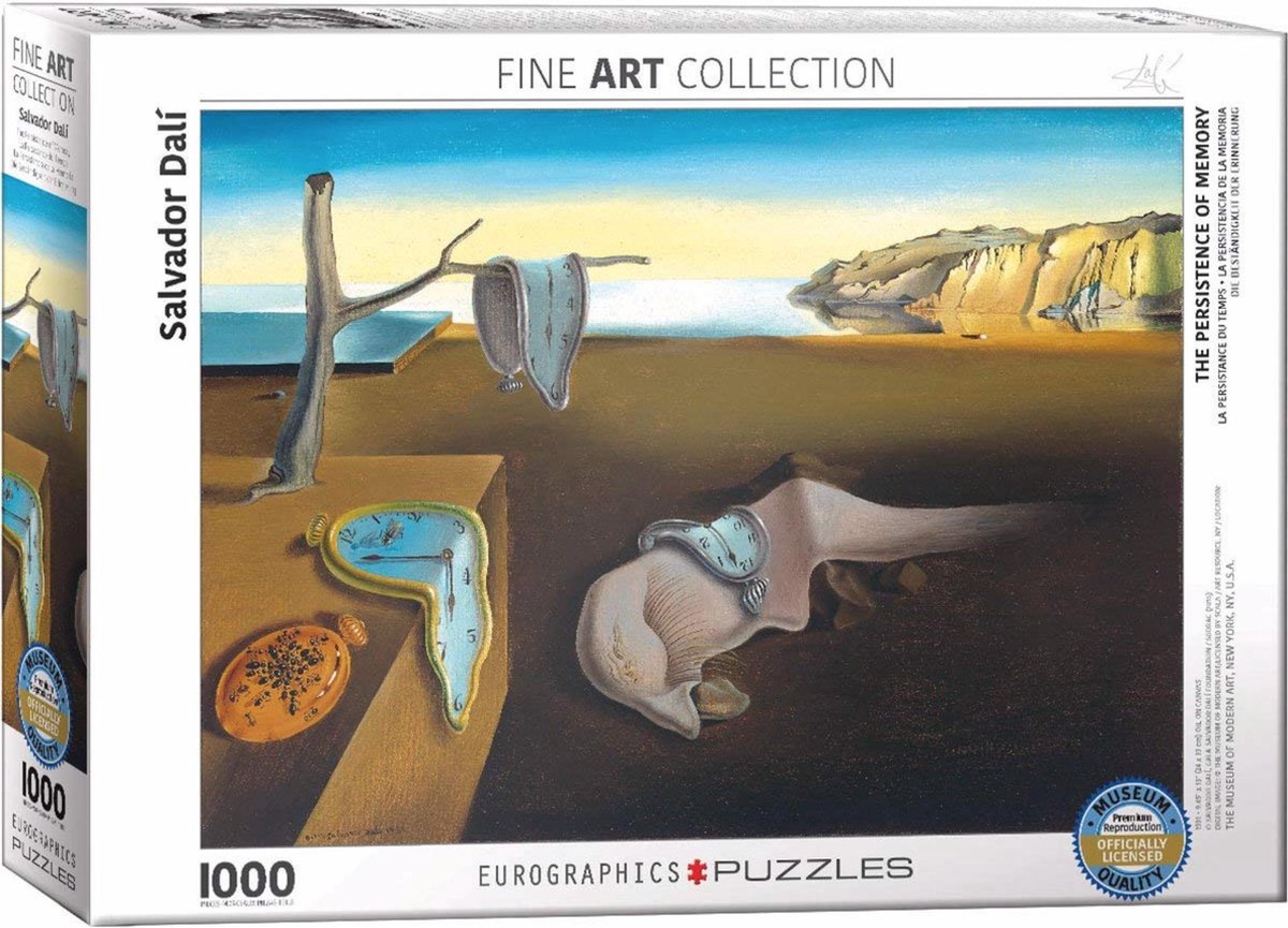 Eurographics puzzel Soft Watch at the Moment of it's First Explosion - Salvador Dalí - 1000 stukjes