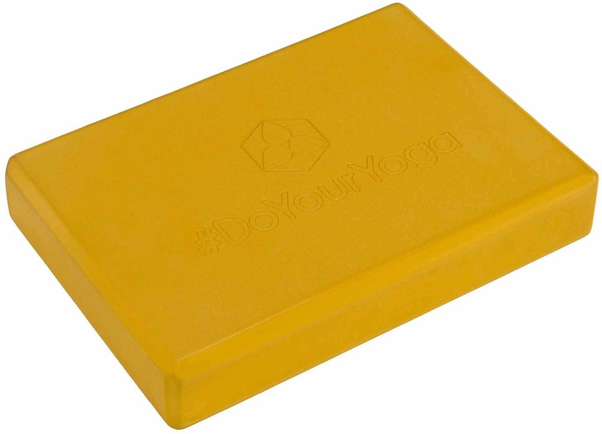 #DoYourYoga - Yogablok - »Damodar« - Platte Yogablock van gehard schuimstof - 300g