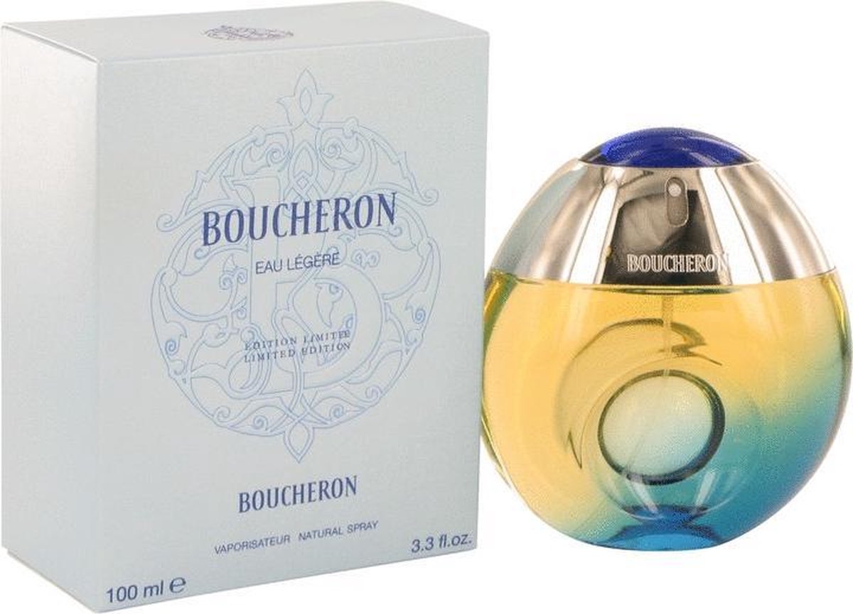 Boucheron Eau Legere by Boucheron 100 ml - Eau De Toilette Spray (Blue Bottle