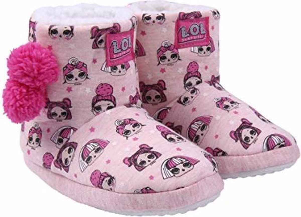 LOL Surprise sloffen pantoffels roze maat 32-33