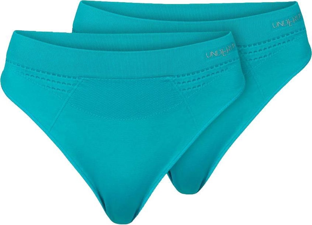 Underun Vrouwen String Duo Pack Turquoise/Turquoise - Hardloopondergoed - Sportondergoed - S