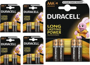 20 Stuks (5 Blisters a 4st) - Duracell Basic LR03 / AAA / R03 / MN 2400 1.5V alkaline batterij